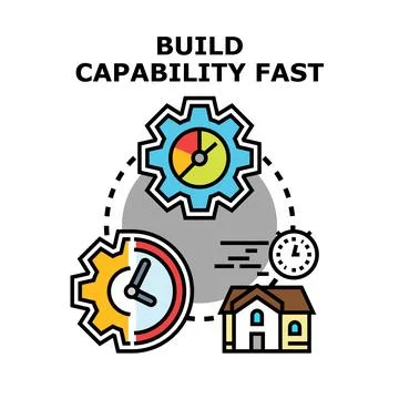 Building capability fast for project development success Stock Illustration