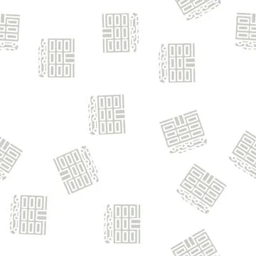 Building car parking glyph vector seamless pattern Ilustración de archivo