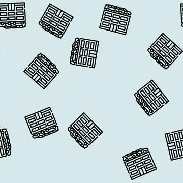 Building car parking line vector seamless pattern Ilustración de archivo