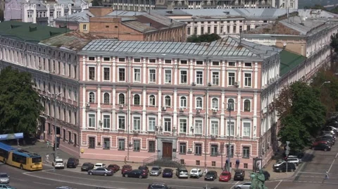 Building in The Center Kiev Stock Footage 46163272