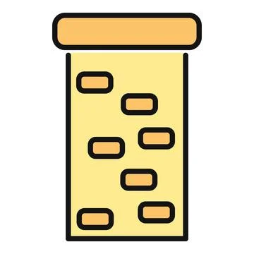 Building chimney with bricks icon vector illustration Ilustración de archivo