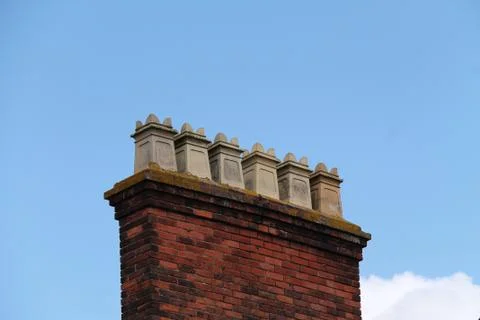 Building Chimneys. Stock Photos