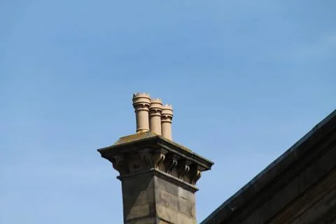 Building Chimneys. Stock Photos