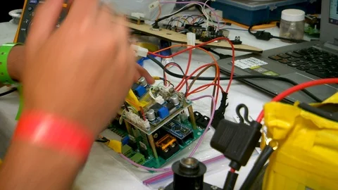 Building circuit board Video stock 112881641