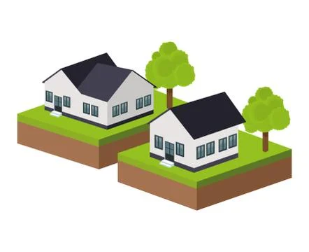 Building of City. Isometric design. Vector graphic Ilustración de archivo