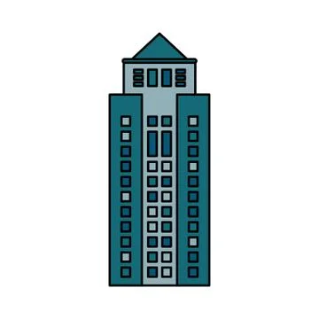 Building cityspace skyscraper image Stock Illustration
