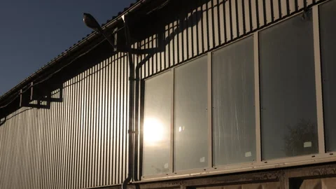 Building cladding, panel structure, manufacturing plant Stock Footage 245243502