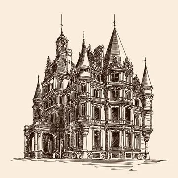 Building in classical style Stock Illustration