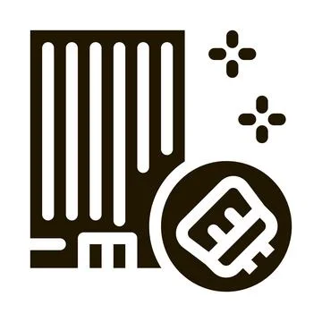 Building Clean Icon Vector Glyph Illustration Ilustración de archivo
