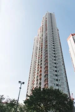Building with Clear Sky Foto stock