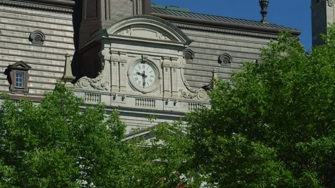 Building with clock Stock Footage 99913391