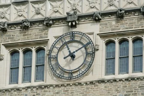 Building with clock Stock Photos