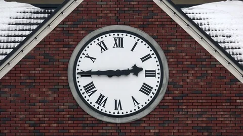 Building Clock Timelapse Stock Footage 72666265