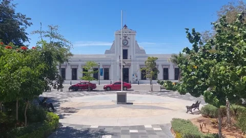 Building with clocktower. Stock Footage 172384273