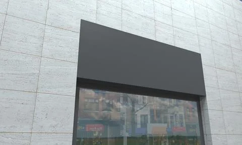 Building Closeup 3d Rendered Ilustración de archivo