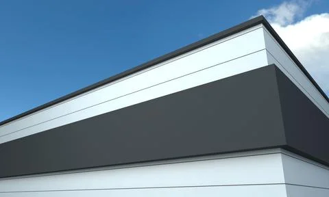 Building Closeup 3d Rendered Illustrazione stock