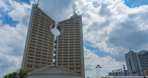 Building cloud 4K Stock Footage 115230389