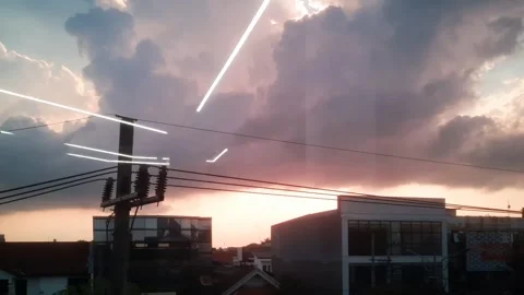 Building, Cloud, and Light of Sunset Stock-Footage 335694748