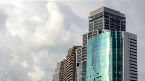 Building cloud as they pass by timelapse Stock Footage 42774352