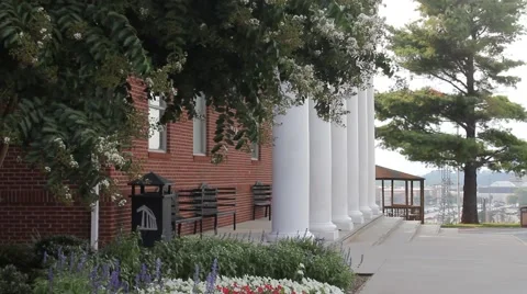 Building on college campus Stock Footage 53200579