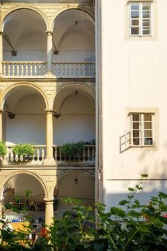Building with colomn Stock Photos
