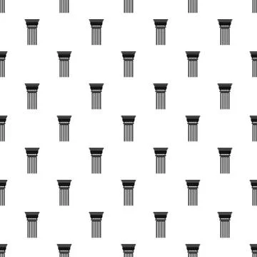 Building column pattern seamless vector Ilustración de archivo