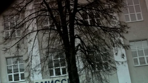 Building with columns Stock Footage 80498825