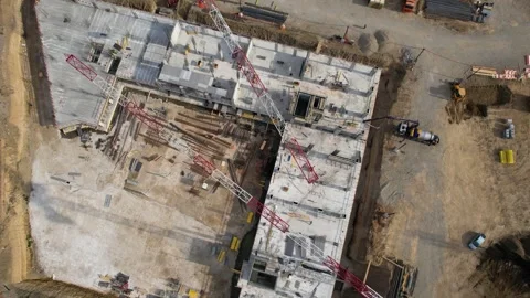 Building complex construction Stock Footage 241486016
