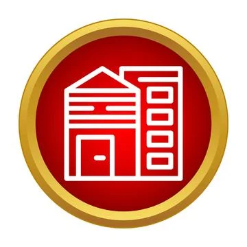 Building complex icon for real estate and construction Ilustración de archivo