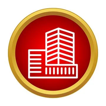 Building complex icon representing city architecture Stock Illustration