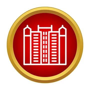 Building complex icon representing real estate and urban development イラスト素材