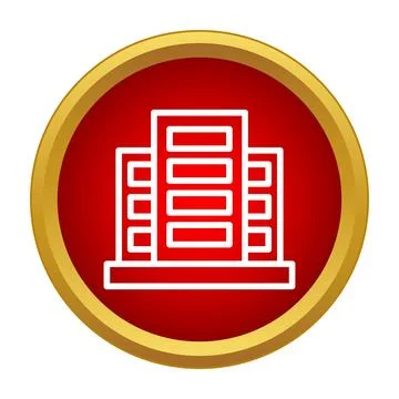 Building complex icon representing real estate investments Stock Illustration