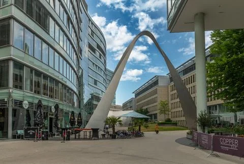 The building complex The Wave, Frankfurt, Westend, Germany Stock Photos