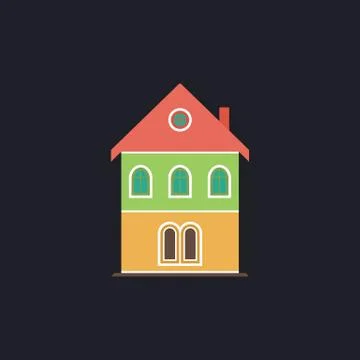 Building computer symbol Stock Illustration