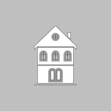 Building computer symbol Stock Illustration