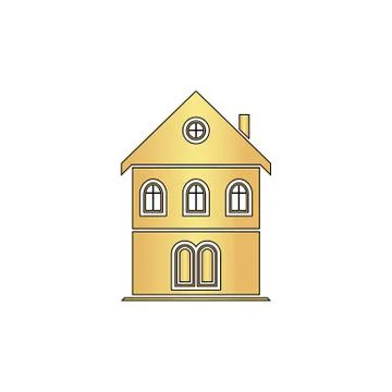 Building computer symbol 스톡 일러스트