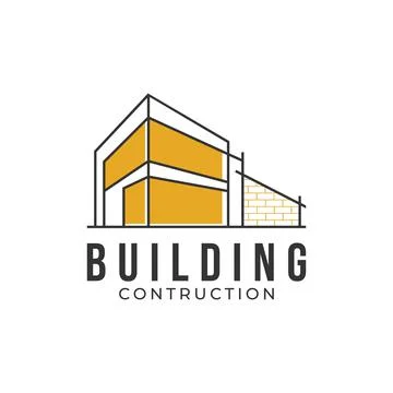 Building Concept Logo Design Template Stock Illustration