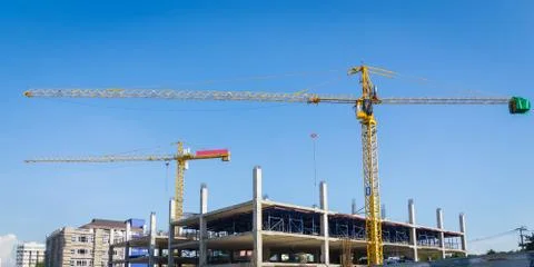 Building construct site Stock Photos