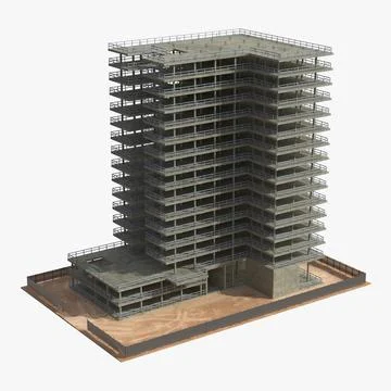 Sastre navegación probabilidad 3D Building Construction Models ~ Download a 3D Model | Pond5