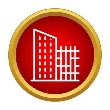 Building construction and completed skyscraper icons illustrating urban dev.. Ilustración de archivo