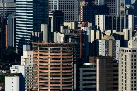 Building construction background. Stock Photos