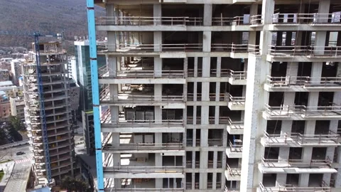 Building Construction In The City Stock Footage 168954869