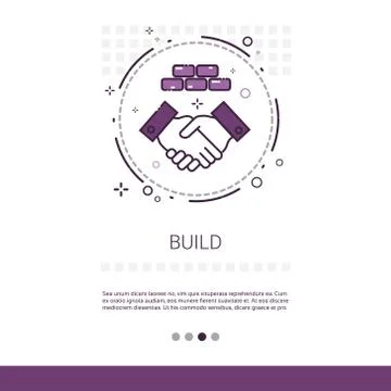 Building Construction Engineering Web Banner With Copy Space Ilustración de archivo