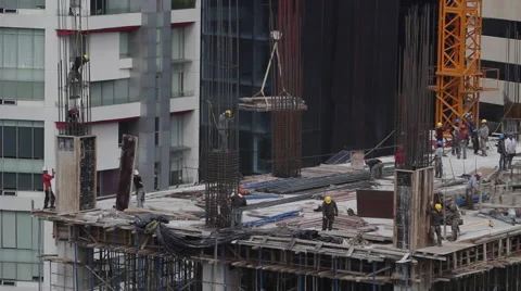 Building construction Stock Footage 54099597