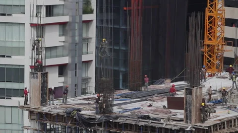 Building construction Stock Footage 54099934