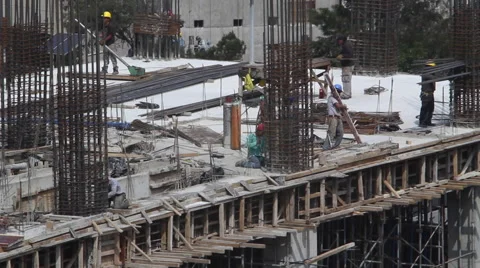 Building construction Stock Footage 54099966