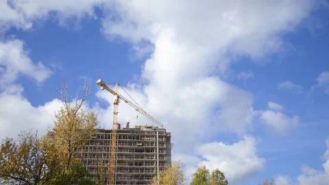Building construction. Stock Footage 98416576