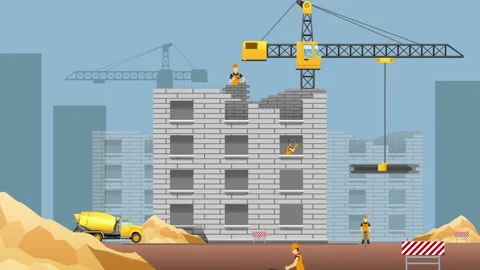 Building Construction Stock Footage 232330960