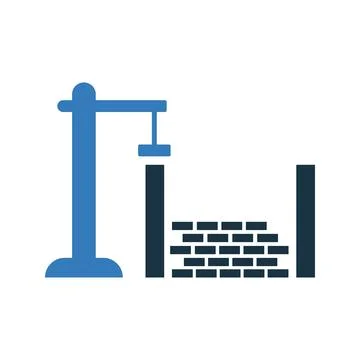 Building, construction, foundational icon. Simple editable vector graphics. Stock Illustration