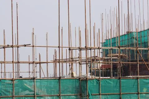 Building construction frame Stock Photos